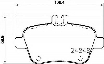 HELLA PAGID 8db355021791 -  Комплект тормозных колодок, дисковый тормоз